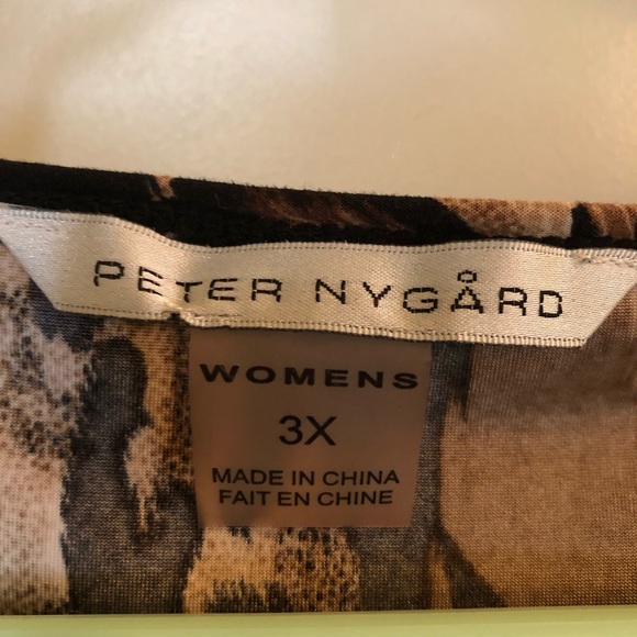 Peter Nygard Animal print blouse - Picture 2 of 3